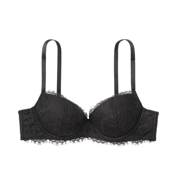 NEW Victoria’s Secret DREAM ANGELS Lightly Lined Lace Demi Bra Black - Picture 6 of 7